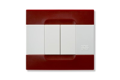 Rama decorativa nea - Kadra monocrom 2 mod tecnopolimero (plastic) seria Alb Rosu Beijing