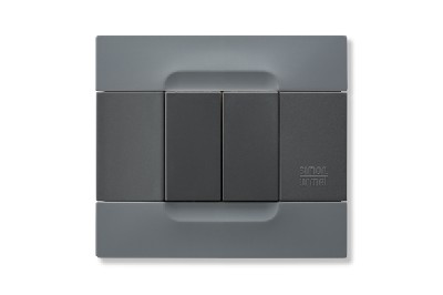 Rama decorativa nea - Kadra monocrom 2 mod tecnopolimero (plastic) seria Antracit Gri Berlin