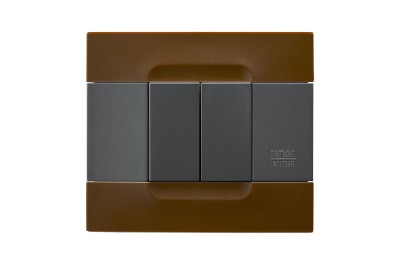 Rama decorativa nea - Kadra monocrom 2 mod tecnopolimero (plastic) seria Antracit Maro Havana