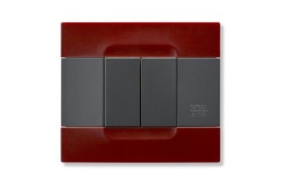 Rama decorativa nea - Kadra monocrom 2 mod tecnopolimero (plastic) seria Antracit Rosu Beijing
