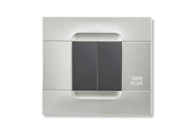 Rama decorativa nea - Kadra monocrom 2 mod tecnopolimero (plastic) Argintiu