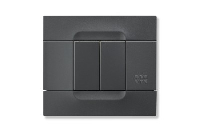 Rama decorativa nea - Kadra monocrom 2 mod tecnopolimero (plastic) seria Antracit Negru Auckland