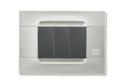 Rama decorativa nea - Kadra monocrom 3 mod tecnopolimero (plastic) Argintiu