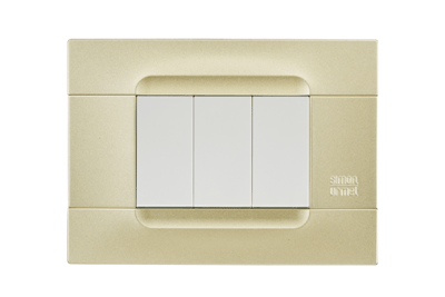 Rama decorativa nea - Kadra monocrom 3 mod tecnopolimero (plastic) Auriu SU10803.GD