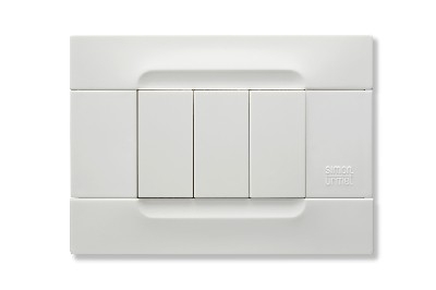 Rama decorativa nea - Kadra monocrom 3 mod tecnopolimero (plastic) seria Alb Alb Helsinki SU10803.B