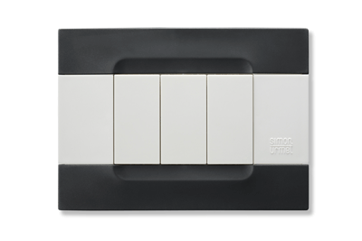 Rama decorativa nea - Kadra monocrom 3 mod tecnopolimero (plastic) seria Alb Negru Auckland