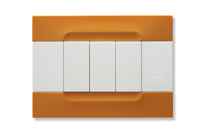 Rama decorativa nea - Kadra monocrom 3 mod tecnopolimero (plastic) seria Alb Portocaliu San Francisco