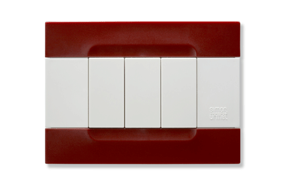 Rama decorativa nea - Kadra monocrom 3 mod tecnopolimero (plastic) seria Alb Rosu Beijing