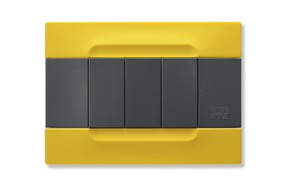 Rama decorativa nea - Kadra monocrom 3 mod tecnopolimero (plastic) seria Antracit GalbenLisabona