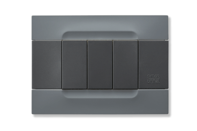 Rama decorativa nea - Kadra monocrom 3 mod tecnopolimero (plastic) seria Antracit Gri Berlin