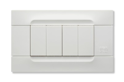 Rama decorativa nea - Kadra monocrom 4 mod tecnopolimero (plastic) seria Alb Alb Helsinki