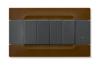 Rama decorativa nea - Kadra monocrom 4 mod tecnopolimero (plastic) seria Antracit Maro Havana