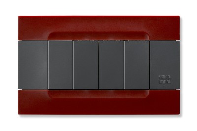 Rama decorativa nea - Kadra monocrom 4 mod tecnopolimero (plastic) seria Antracit Rosu Beijing