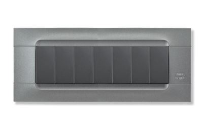 Rama decorativa nea - Kadra monocrom 7 mod tecnopolimero (plastic) Inox