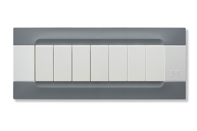 Rama decorativa nea - Kadra monocrom 7 mod tecnopolimero (plastic) seria Alb Gri Berlin