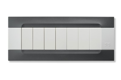Rama decorativa nea - Kadra monocrom 7 mod tecnopolimero (plastic) seria Alb Negru Auckland