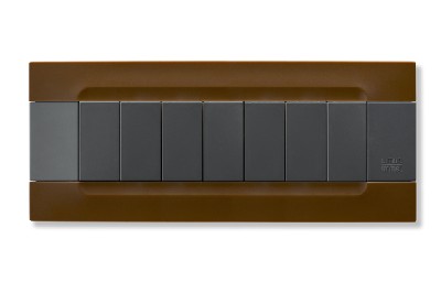 Rama decorativa nea - Kadra monocrom 7 mod tecnopolimero (plastic) seria Antracit Maro Havana