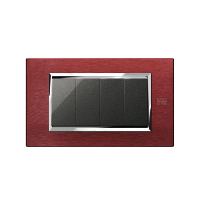 Rama decorativa nea - expi 4M Aluminiu Rosu