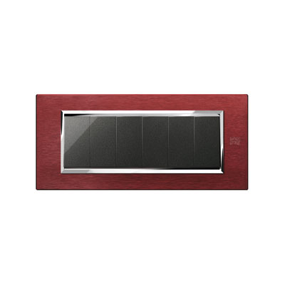 Rama decorativa nea - expi 6M Aluminiu Rosu
