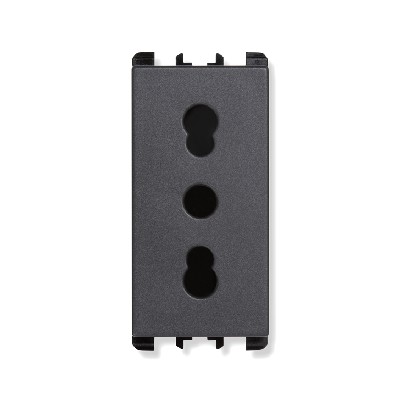 Priza 2P+T - nea 10/16A Antracit