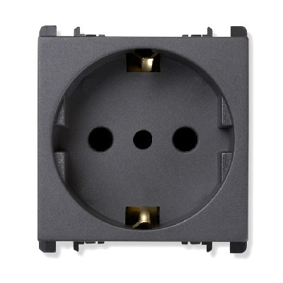 Priza 2P+T - nea 16A tip P30 Antracit