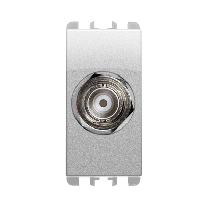 Priza coaxiala - nea BNC pentru cablu sertizat RG58 (50 Ohm) a crimpare 1 mod Aluminiu