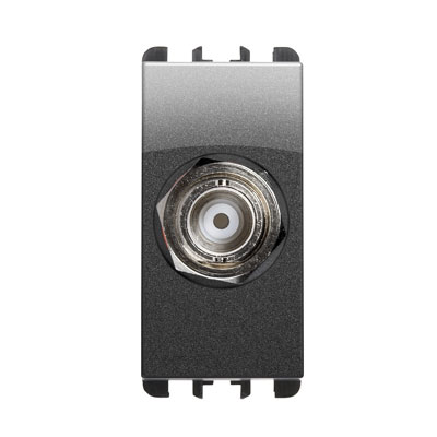 Priza coaxiala - nea BNC pentru cablu sertizat RG58 (50 Ohm) a crimpare 1 mod culoare Otel inchis