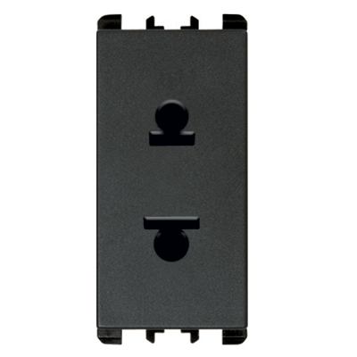 Priza Euro-Americana - nea 127-230V 16A 1mod Antracit