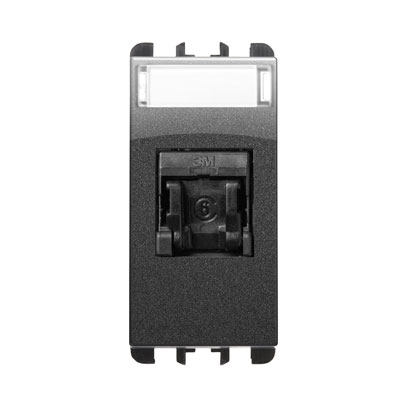 Priza date RJ45 - nea Cat. 6 neecranata 1 mod culoare Otel inchis