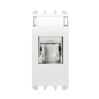 Priza date RJ45 - nea Cat5e (EIA T568A/B) 1 mod,Alb Glaciar