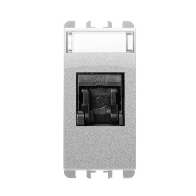 Priza date RJ45 - nea Cat5e (EIA T568A/B) 1 mod Aluminiu