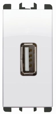 Priza USB - nea 5V 1.2A 2 porturi USB 1 mod. alb glaciar