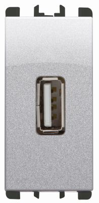 Priza USB - nea 5V 1.2A 2 porturi USB 1 mod. aluminiu