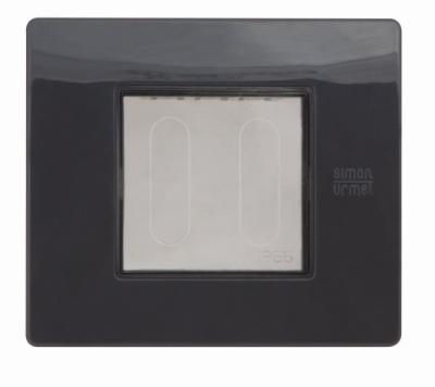 Rama cu capac - nea IP55 Antracit - 2 module