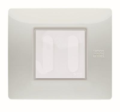 Rama cu capac - nea IP55 Gri Ral 7035 - 2 module