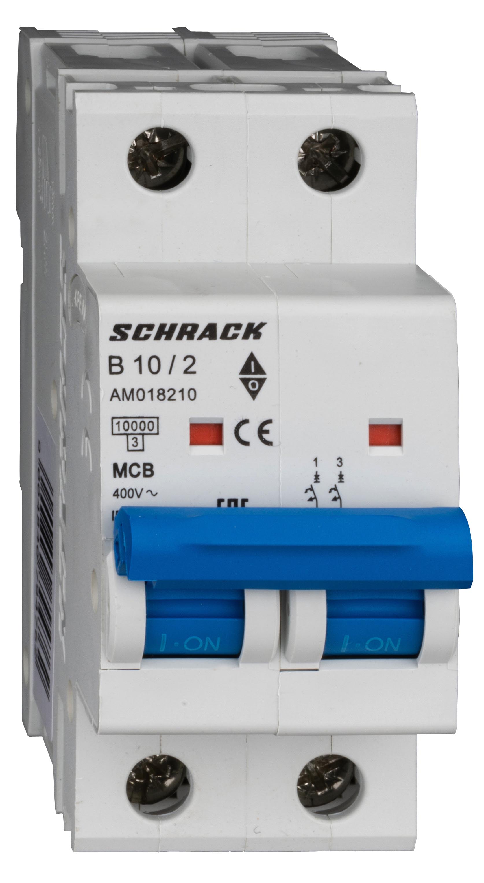 Intrerupator Automat AMPARO Bipolar 2P Schrack Curba B 10A 10kA Schrack AM018210--