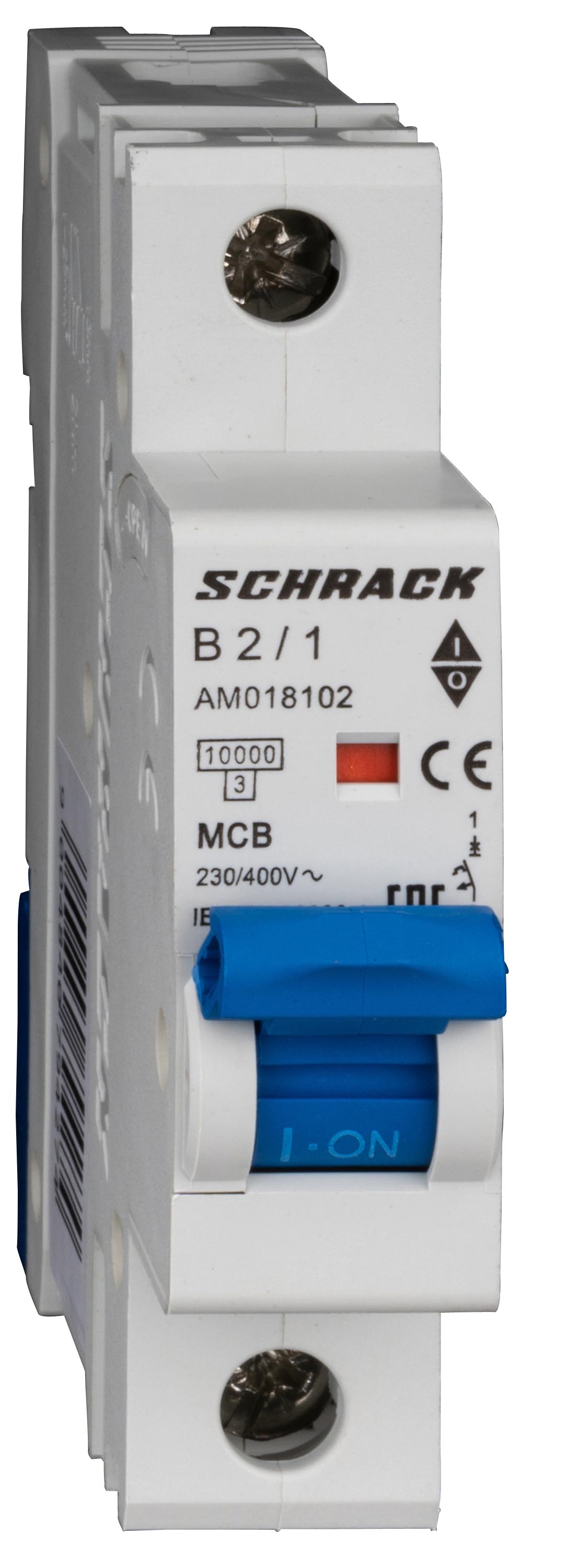 Intrerupator, Automat, AMPARO, Monopolar, 1P, Schrack, Curba, B, 2A, 10kA, Schrack, AM018102--