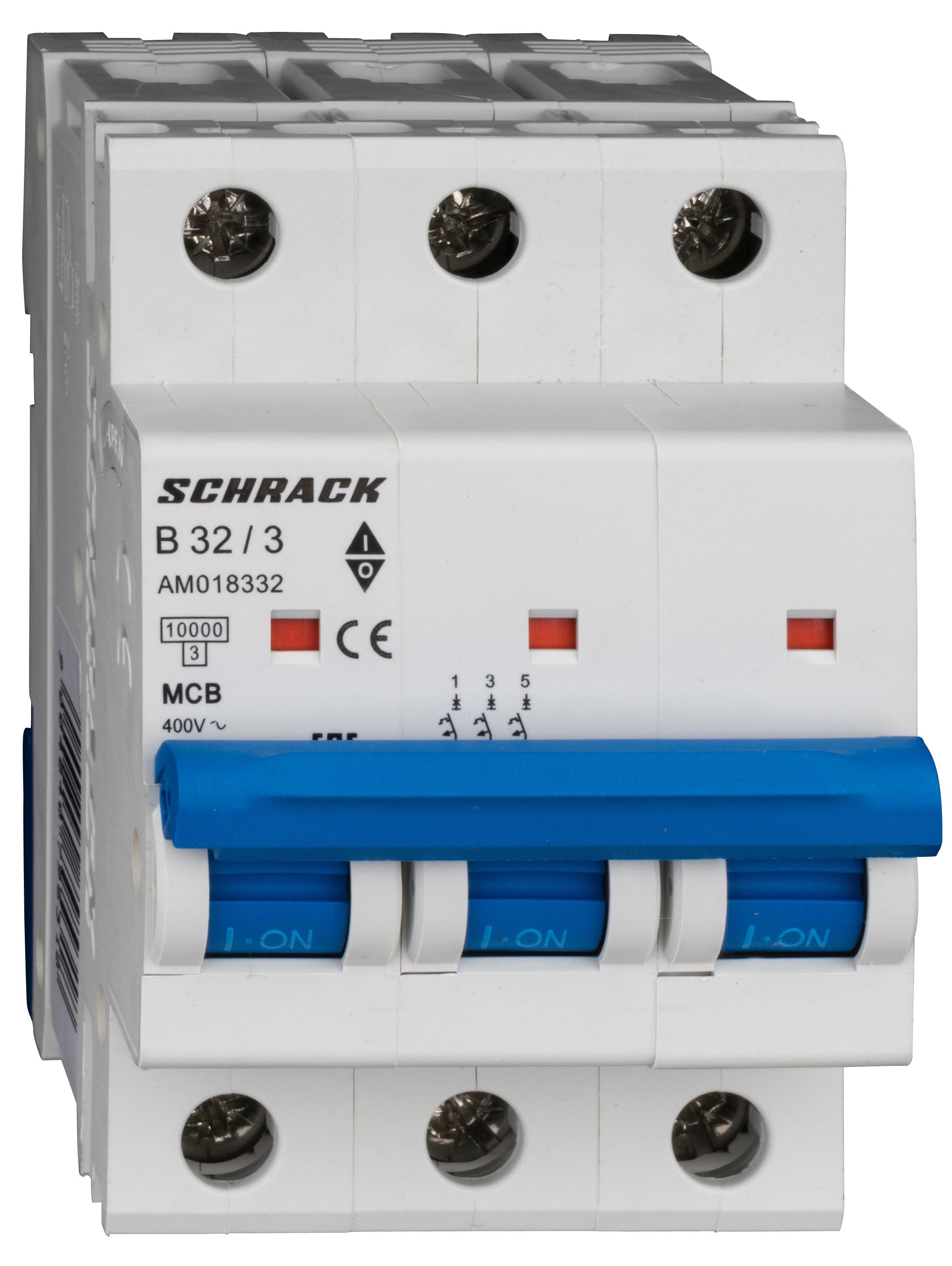 Intrerupator, automat, amparo, tripolar, 3p, schrack, curba, b, 32a, 10ka, schrack, am018332--