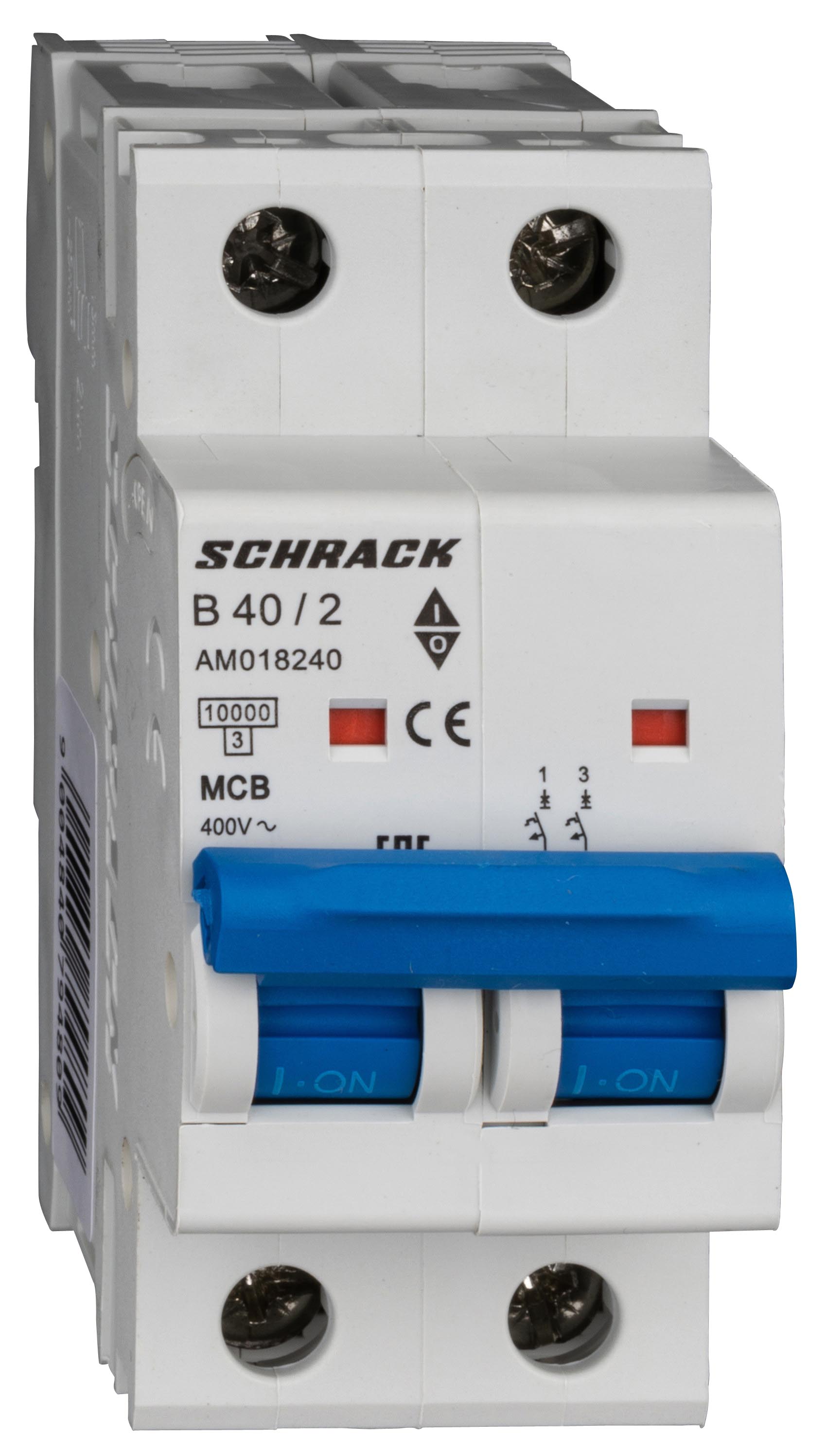 Intrerupator, automat, amparo, bipolar, 2p, schrack, curba, b, 40a, 10ka, schrack, am018240--
