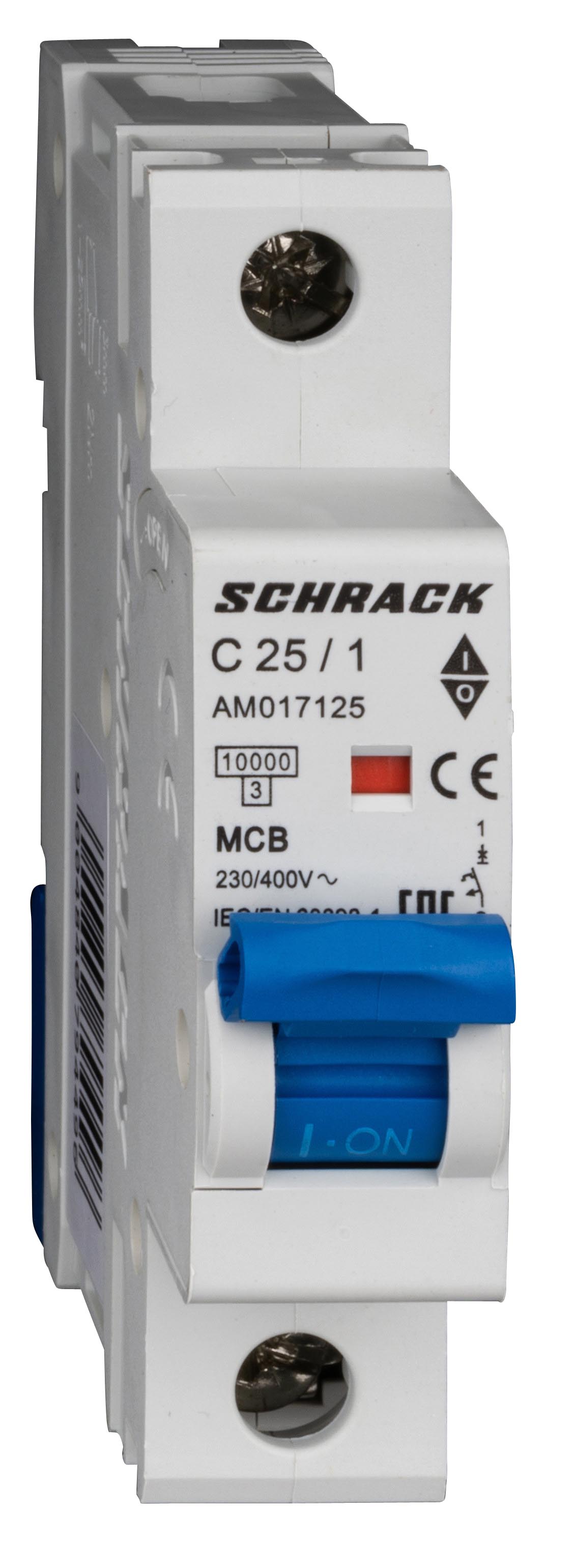 Intrerupator, automat, amparo, monopolar, 1p, schrack, curba, c, 25a, 10ka, schrack, am017125--
