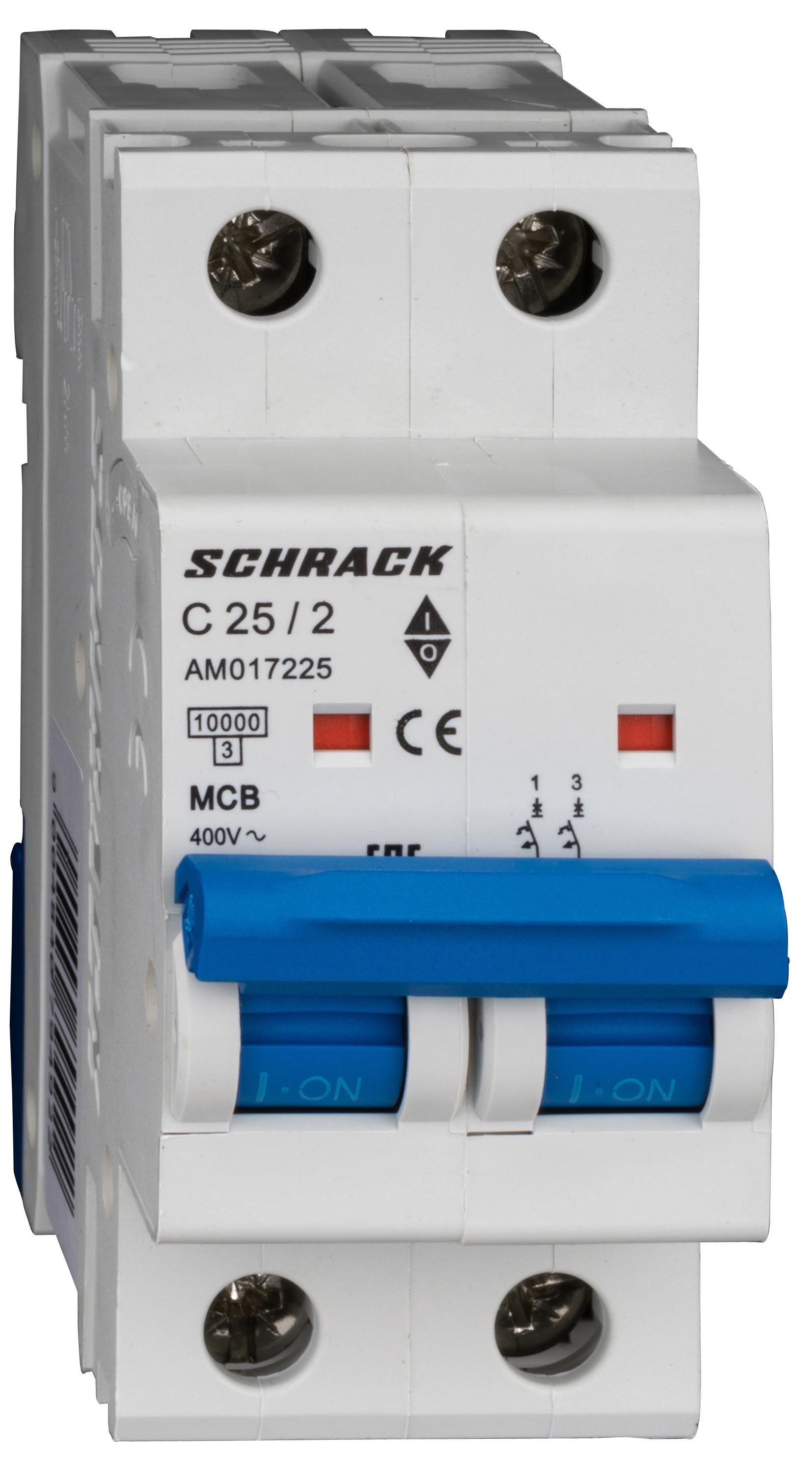 Intrerupator Automat AMPARO Bipolar 2P Schrack Curba C 25A 10kA Schrack AM017225--