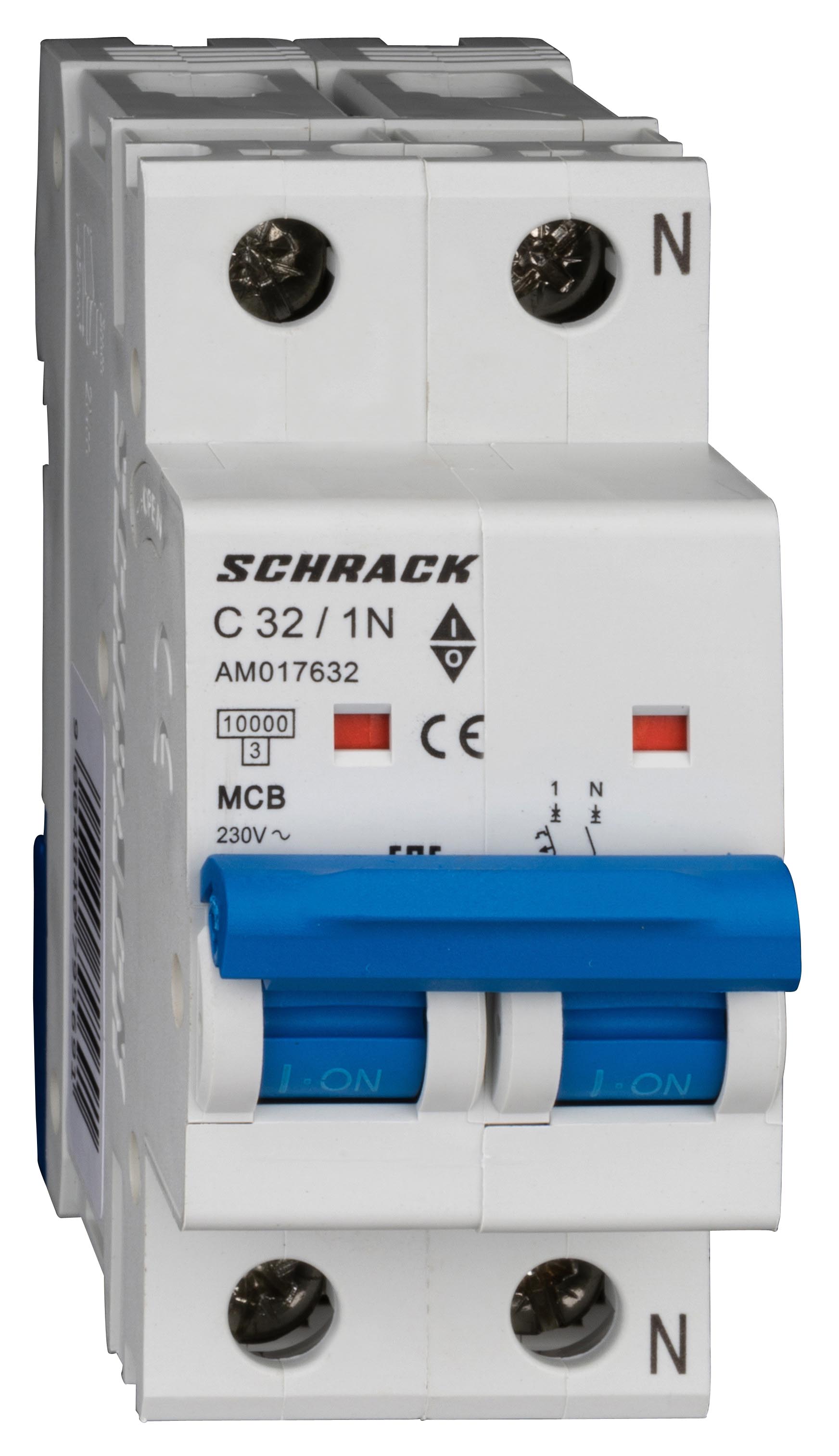 Intrerupator, Automat, AMPARO, Bipolar, 1P+N, Schrack, Curba, C, 32A, 10kA, Schrack, AM017632--