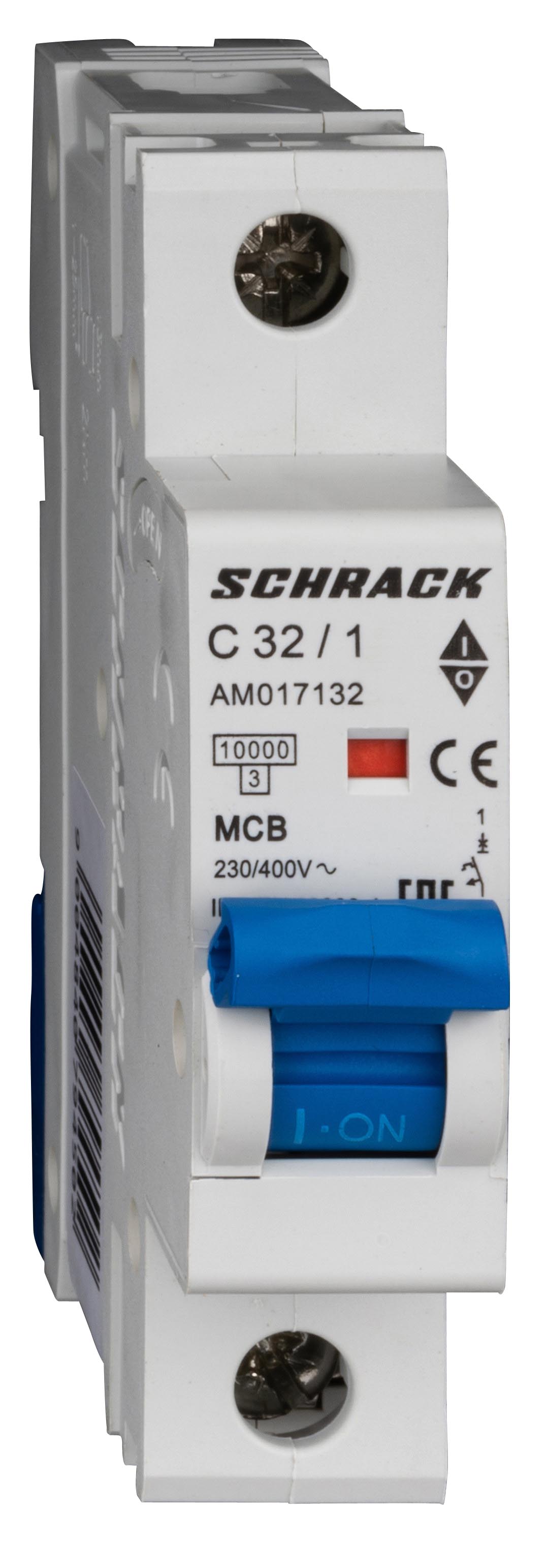 Intrerupator, automat, amparo, monopolar, 1p, schrack, curba, c, 32a, 10ka, schrack, am017132--