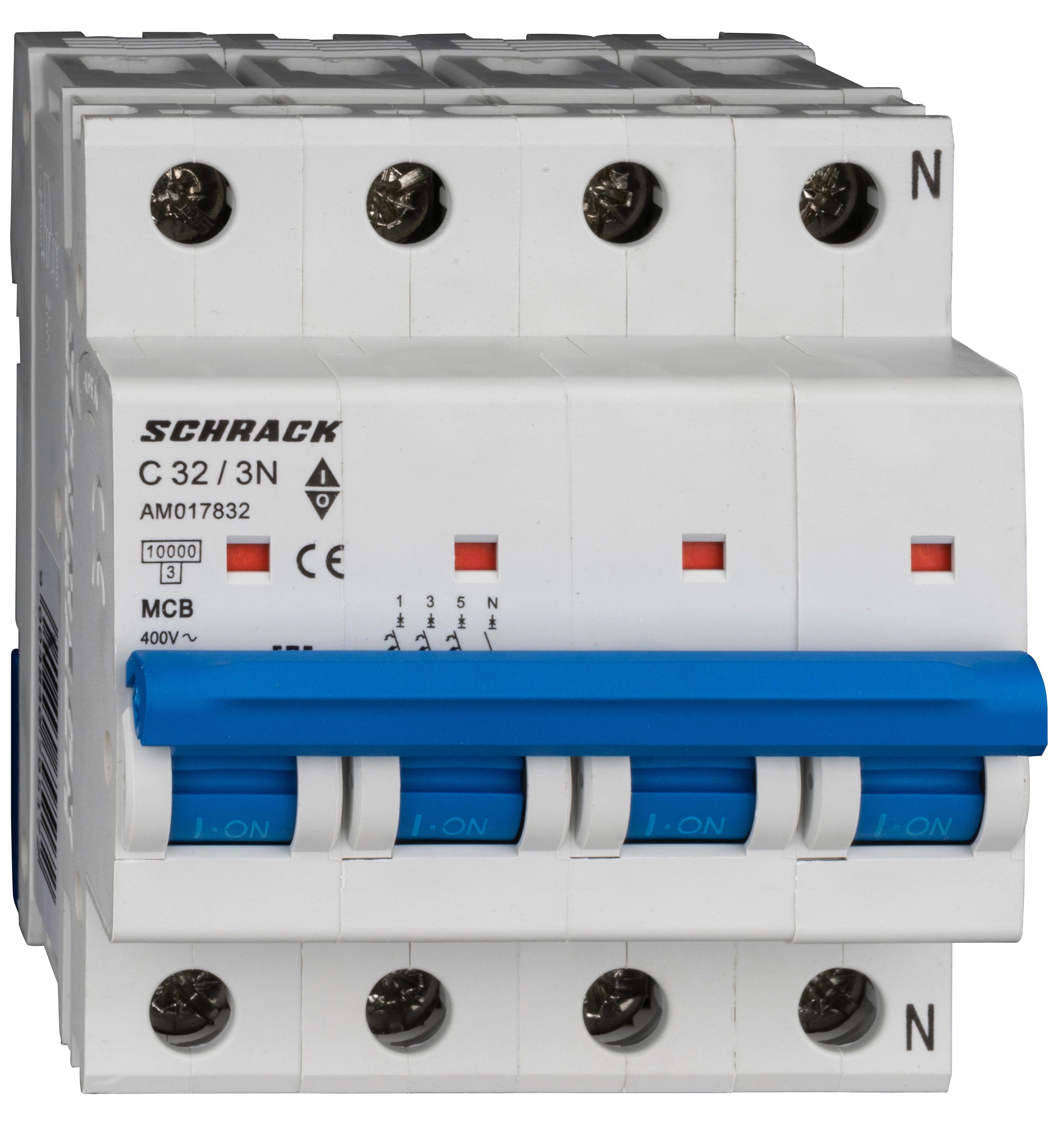 Intrerupator Automat AMPARO Tetrapolar 3P+N Schrack Curba C 32A 10kA Schrack AM017832--
