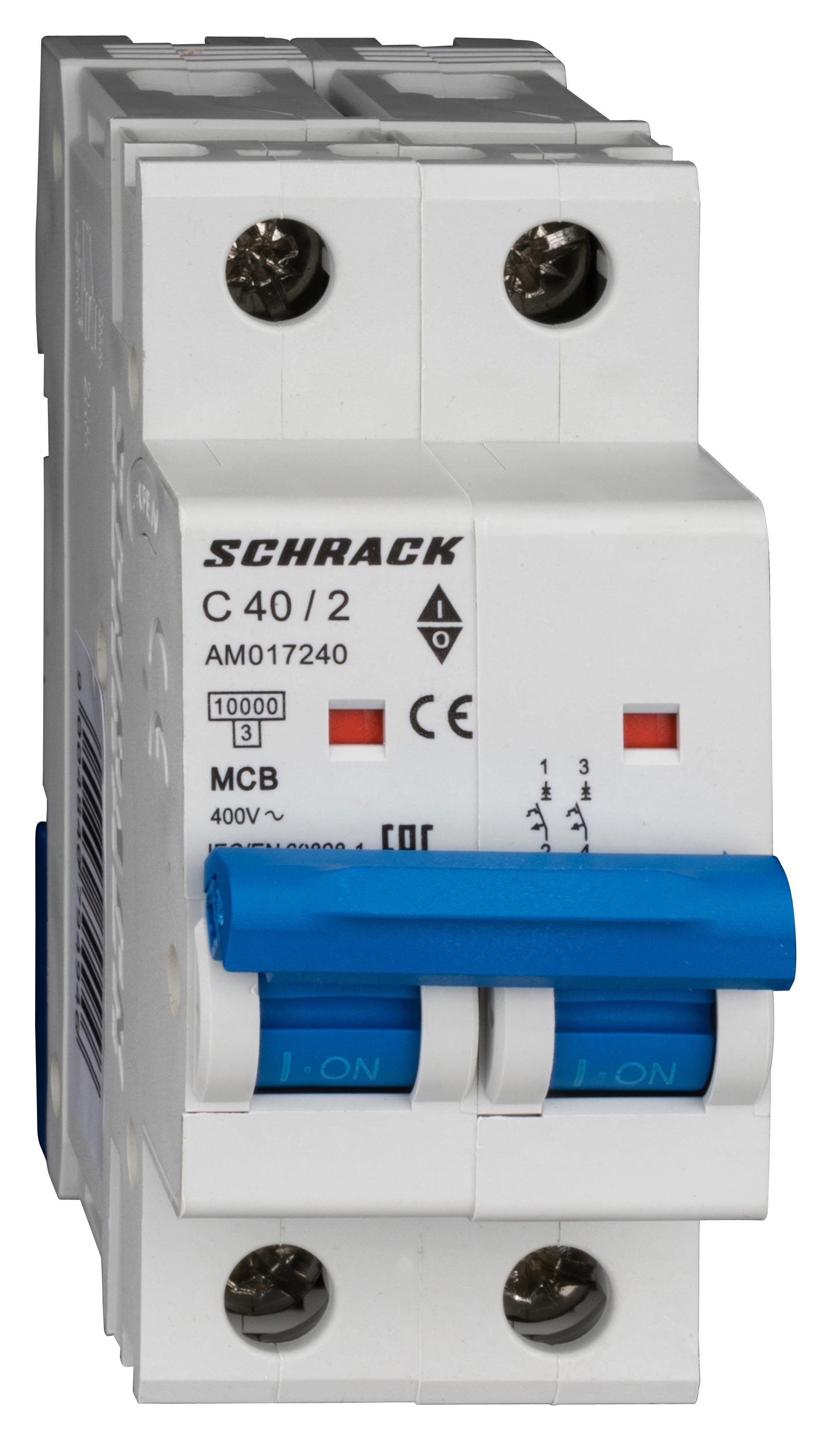 Intrerupator Automat AMPARO Bipolar 2P Schrack Curba C 40A 10kA Schrack AM017240--