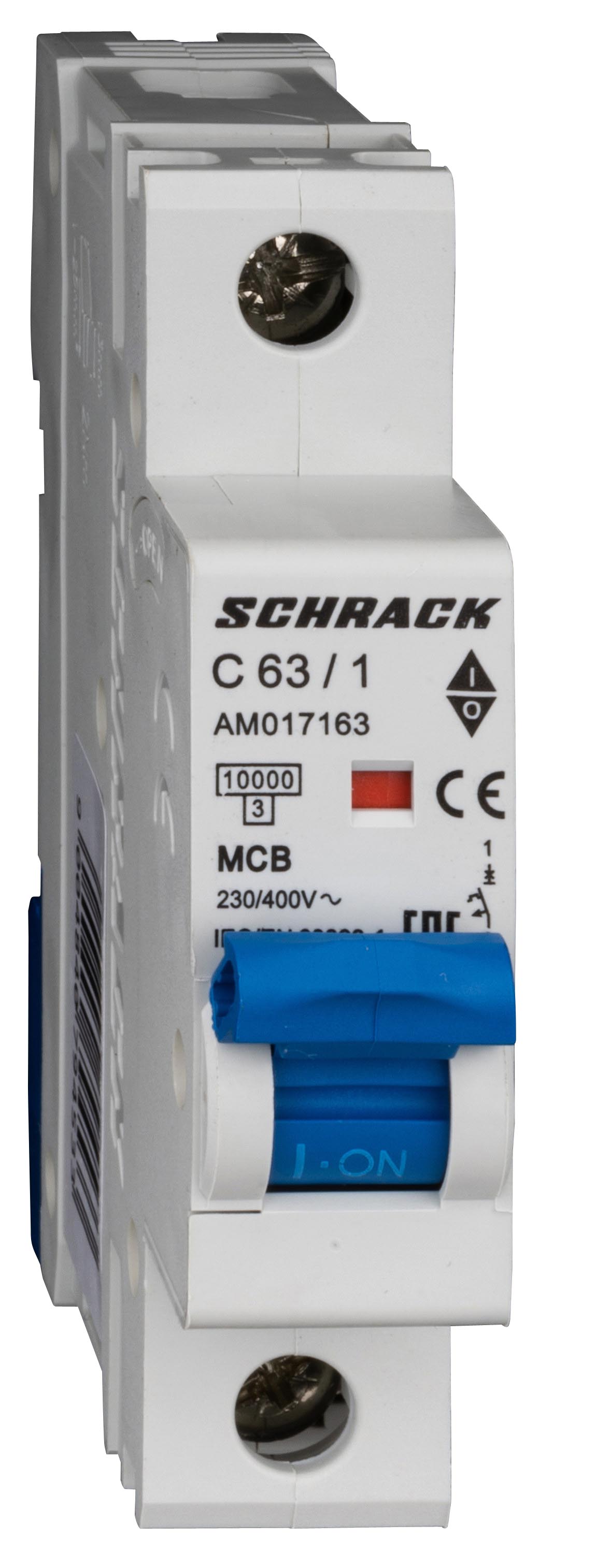 Intrerupator, automat, amparo, monopolar, 1p, schrack, curba, c, 63a, 10ka, schrack, am017163--