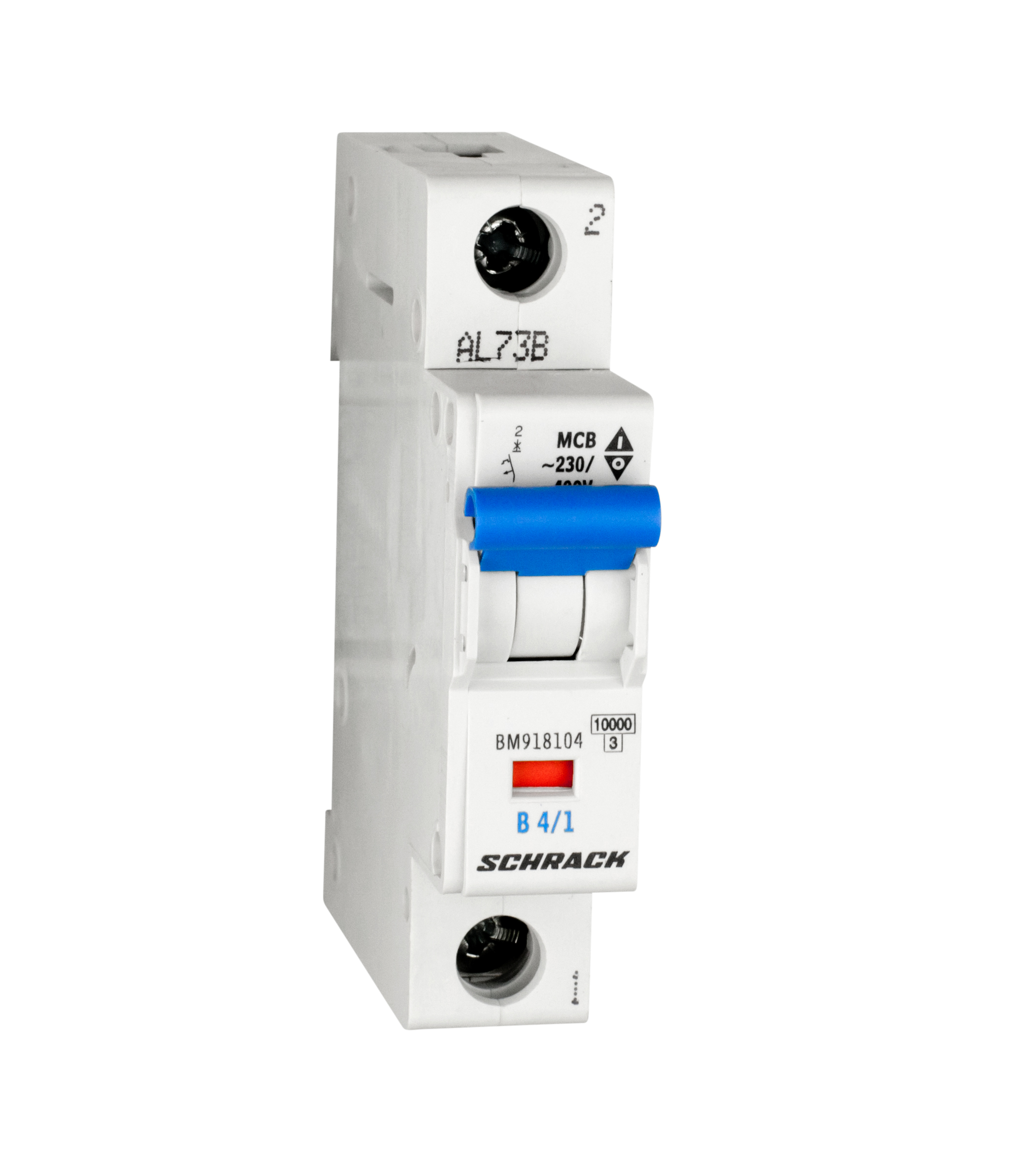 Intrerupator, automat, monopolar, 1p, schrack, curba, b, 4a, 6ka, schrack, bm918104--