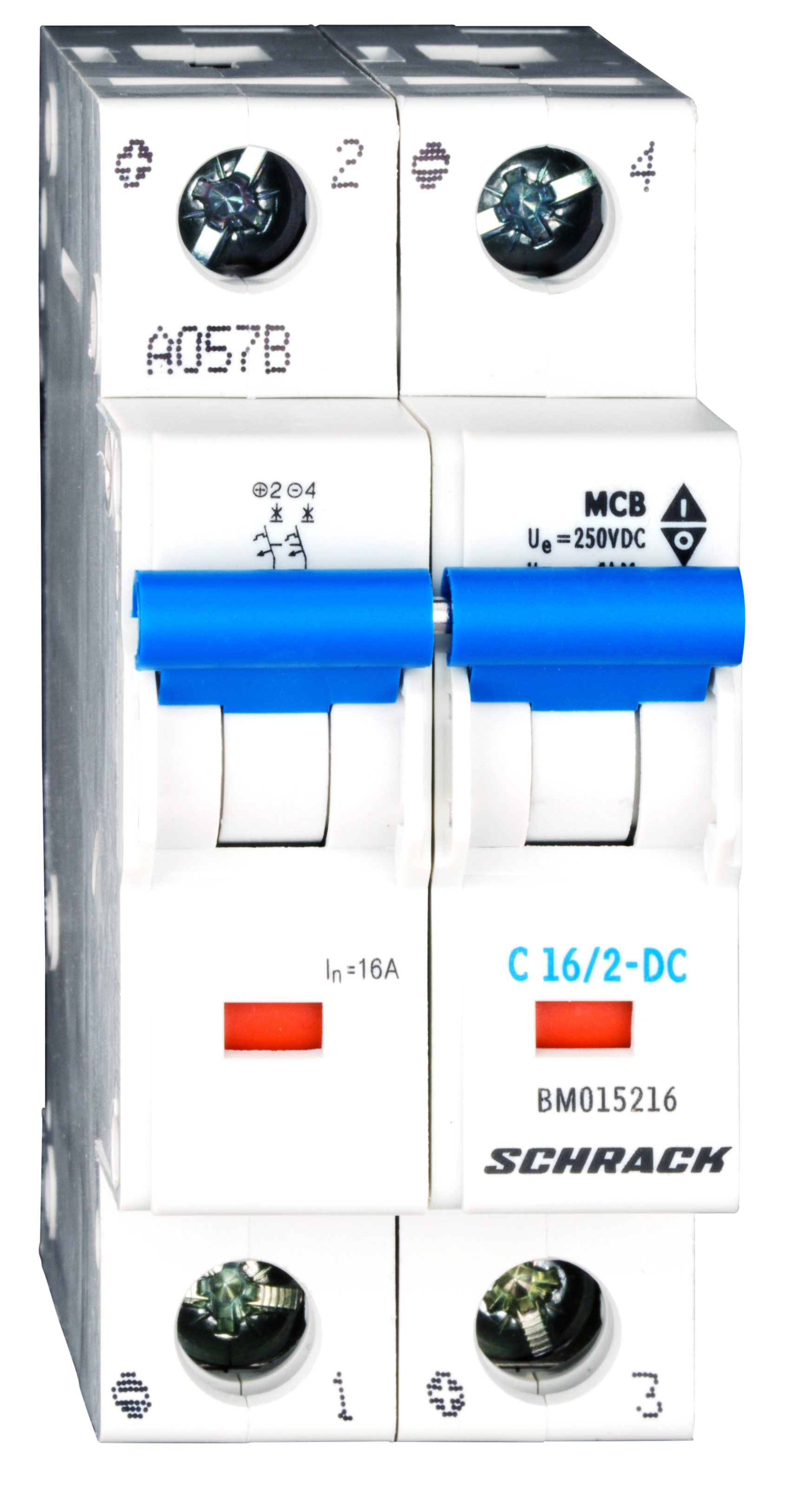 Intrerupator Automat Bipolar 2P Schrack Curba C 16A Curent continuu Schrack BM015216--