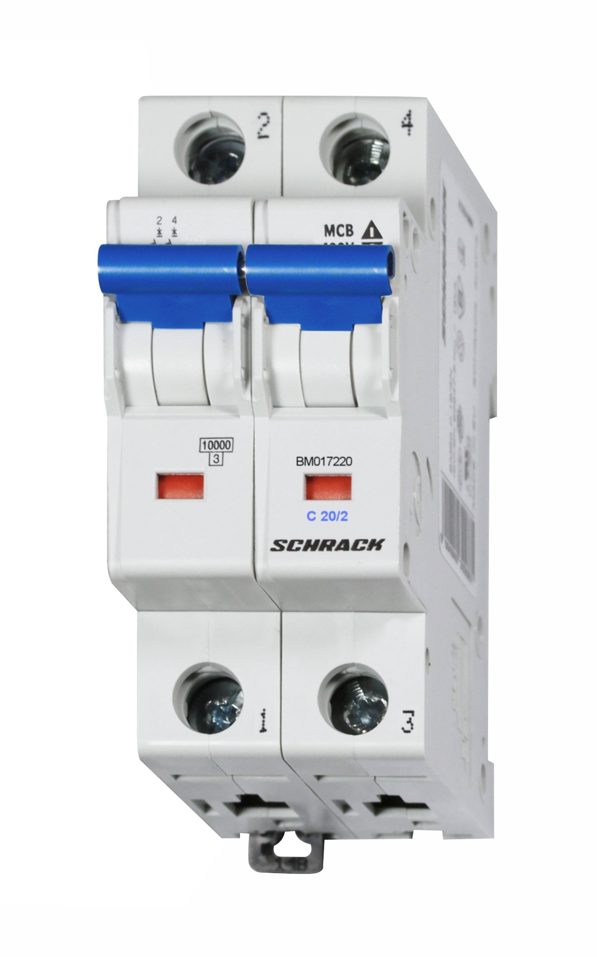 Intrerupator Automat Bipolar 2P Schrack Curba C 20A 10kA Schrack BM017220--