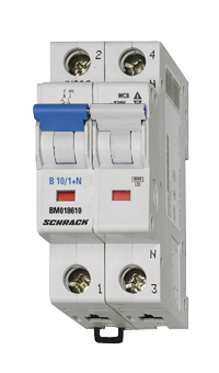 Intrerupator, automat, bipolar, 1p+n, schrack, curba, c, 3a, 10ka, schrack, bm017603--
